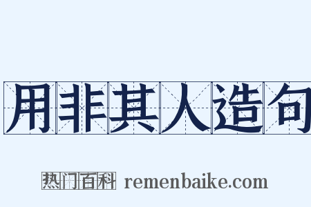 用非其人造句是什么意思的图片